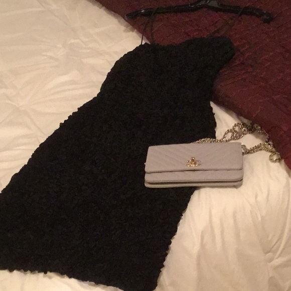 David Meister Black lace cocktail dress - Picture 2 of 8